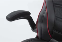 Theory Black Gaming Chair With Red Trim -Furniture Store 279994 red polyurethane office chair detail 47