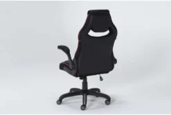 Theory Black Gaming Chair With Red Trim -Furniture Store 279994 red polyurethane office chair side 20