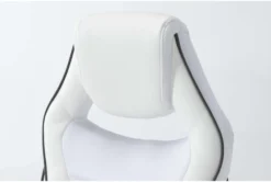 Theory White Gaming Chair With Black Trim -Furniture Store 279995 blue polyurethane office chair detail 44