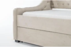 Jemma Twin Daybed With Trundle -Furniture Store 281817 grey fabric daybed detail 46