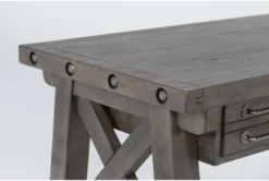 Jaxon Grey 2 Piece Office Set With 60" Desk + Mobile Filing Cabinet 11 Jaxon Grey 2 Piece Office Set With 60" Desk + Mobile Filing Cabinet -Furniture Store 282168 grey wood writing desk detail 46