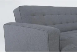 Petula II Slate 85" Convertible Sofa Bed 16 Petula II Slate 85" Convertible Sofa Bed -Furniture Store 282577 grey fabric futonconvertible sofa bed detail 45