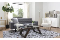 Petula II Slate 85" Convertible Sofa Bed -Furniture Store 282577 grey fabric futonconvertible sofa bed room 41 1