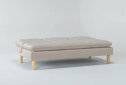 Piper Sand 71" Convertible Sofa Bed -Furniture Store 282578 brown fabric futonconvertible sofa bed side 19