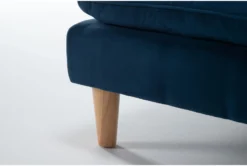 Piper Blue 71" Convertible Sofa Bed -Furniture Store 282580 blue fabric futonconvertible sofa bed detail 44