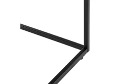 Riley High Gloss Black 35" Console Table With Matte Black Base -Furniture Store 282846 black mdf sofa table detail 46