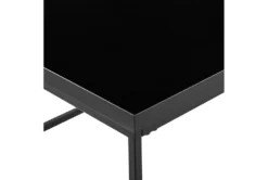 Riley High Gloss Black 35" Console Table With Matte Black Base -Furniture Store 282846 black mdf sofa table detail 47