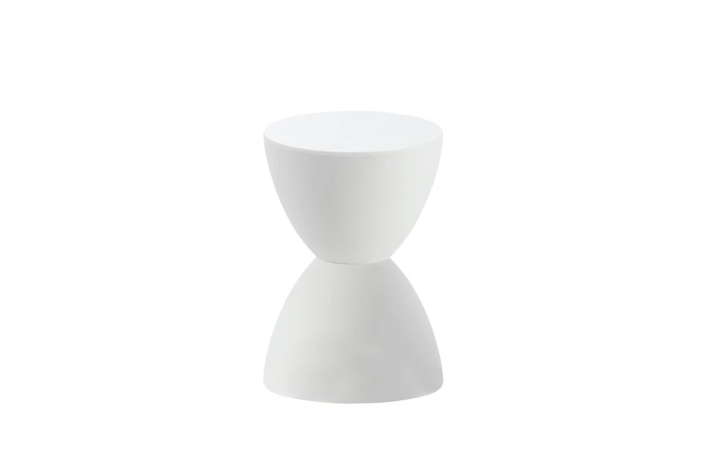 Zabka White Outdoor 17" Stool 3 Zabka White Outdoor 17" Stool