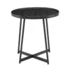 Weldon Black Ash Round End Table With Black Base -Furniture Store 282892 black mdf end table signature 01