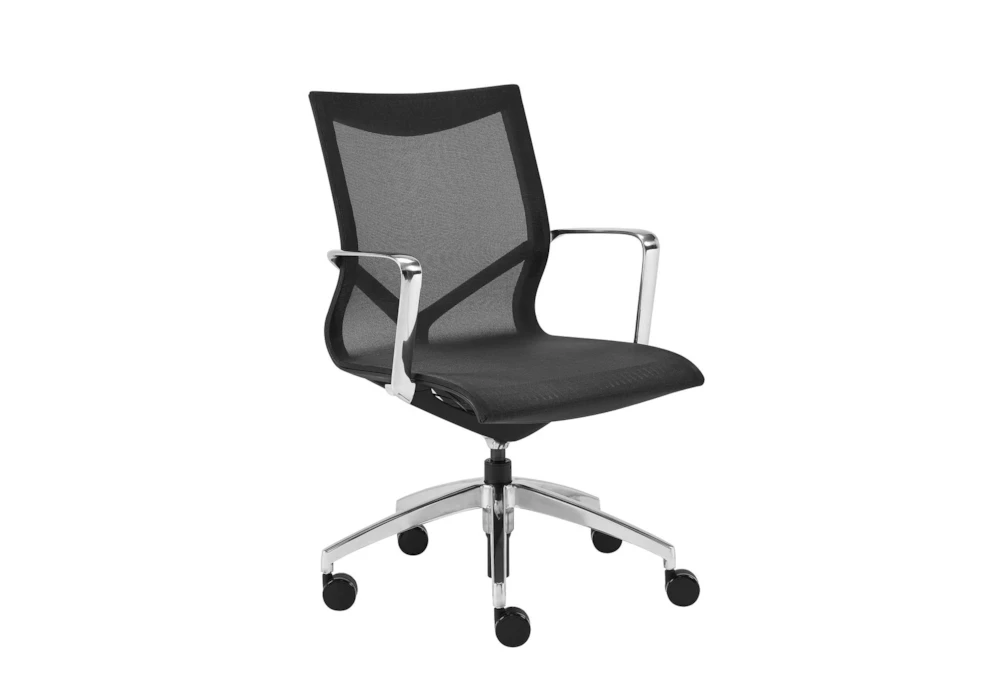 Lamkin Black Mesh Low Back Desk Chair 5 Lamkin Black Mesh Low Back Desk Chair - Image 3