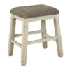 Knollwood Backless Upholstered 24" Counter Stool Set Of 2 -Furniture Store 283807 white fabric bar stool signature 01