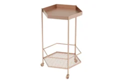 Rose Gold Hexagon Bar Cart -Furniture Store 283835 gold metal bar cabinet detail 47