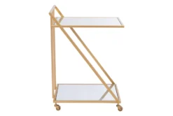 Mirror & Gold Bar Cart -Furniture Store 283836 gold metal bar cabinet detail 442