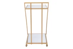 Mirror & Gold Bar Cart -Furniture Store 283836 gold metal bar cabinet detail 46