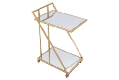 Mirror & Gold Bar Cart -Furniture Store 283836 gold metal bar cabinet detail 48