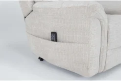Harvest Bone Power Lift Recliner With Power Headrest, Lumbar & USB -Furniture Store 284077 beige fabric lift detail 46
