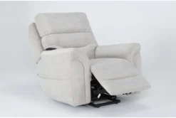 Harvest Bone Power Lift Recliner With Power Headrest, Lumbar & USB -Furniture Store 284077 beige fabric lift side 19