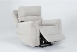 Harvest Bone Power Lift Recliner With Power Headrest, Lumbar & USB -Furniture Store 284077 beige fabric lift side 20