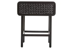 Black Woven End Table -Furniture Store 284147 black multi media accent table back 82