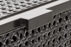 Black Woven End Table -Furniture Store 284147 black multi media accent table detail 44