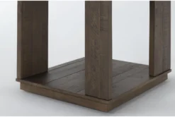 Delphine End Table -Furniture Store 284375 brown wood end table detail 45