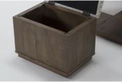 Delphine Nesting Coffee Table With Stools Set -Furniture Store 284376 brown wood coffee table detail 45