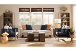 Delphine Nesting Coffee Table With Stools Set -Furniture Store 284376 brown wood coffee table room 60