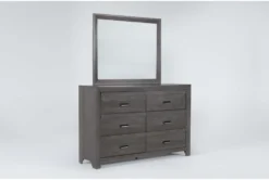 Adel 6 Drawer Dresser/Mirror -Furniture Store 284862 brown mdf dresser and mirror set side 18