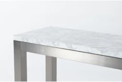 Toby 60" Marble Console Table -Furniture Store 285601 white marble dining table detail 44