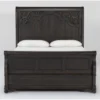 Remi King Sleigh Bed -Furniture Store 286635 brown wood bed signature 01