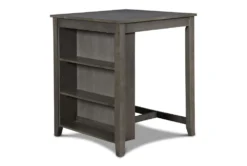 Joni Grey 37" Storage Counter Set For 2 -Furniture Store 286849 grey wood counter height set side 14