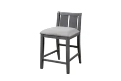 Kaine Gray 36" 3 Piece Storage Counter Set For 2 21 Kaine Gray 36" 3 Piece Storage Counter Set For 2 -Furniture Store 286860 grey wood counter height set side 16