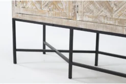 Lupe 90" Tv Stand -Furniture Store 287232 natural wood media console detail 48