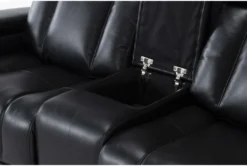 Eastwood Midnight 75" Power Reclining Storage Console Loveseat With Power Headrest & USB 18 Eastwood Midnight 75" Power Reclining Storage Console Loveseat With Power Headrest & USB -Furniture Store 290155 black polyester console loveseat detail 44