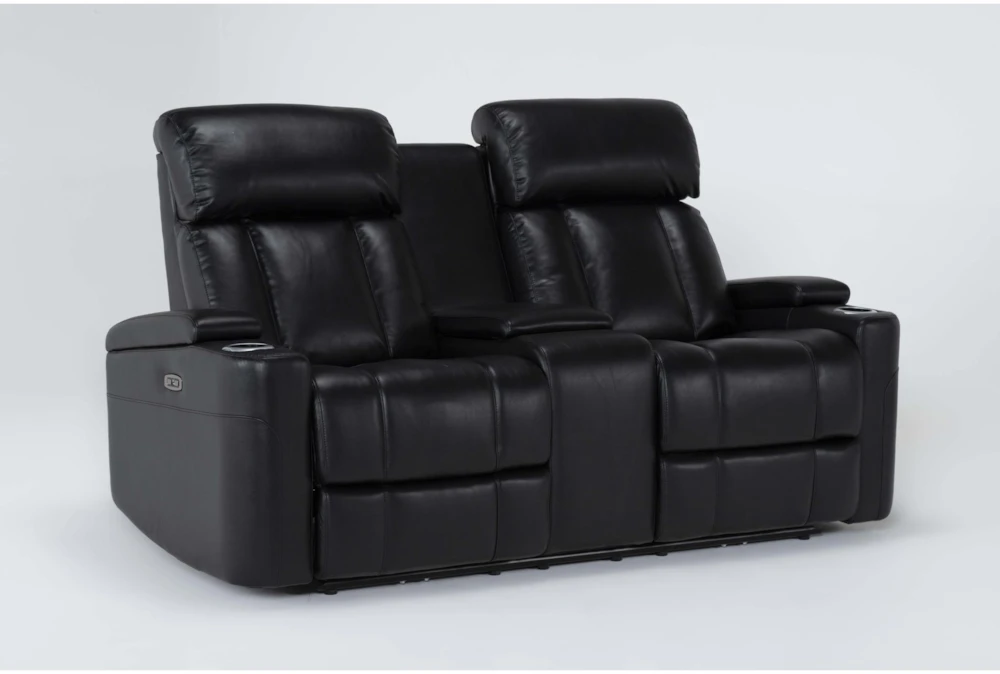Eastwood Midnight 75" Power Reclining Storage Console Loveseat With Power Headrest & USB 4 Eastwood Midnight 75" Power Reclining Storage Console Loveseat With Power Headrest & USB - Image 2