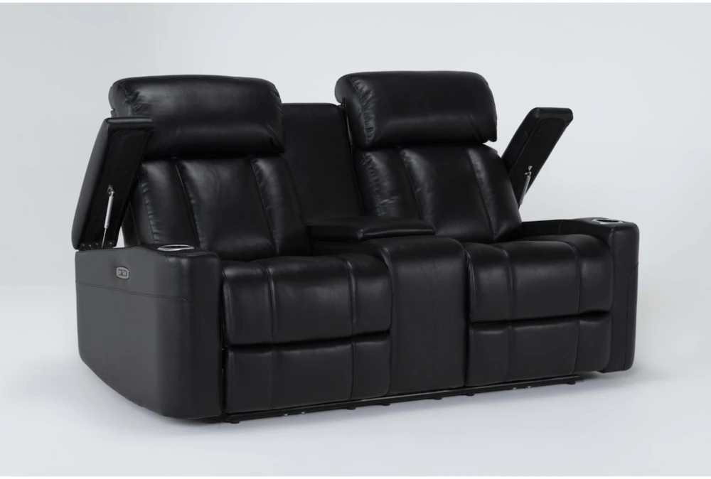 Eastwood Midnight 75" Power Reclining Storage Console Loveseat With Power Headrest & USB 5 Eastwood Midnight 75" Power Reclining Storage Console Loveseat With Power Headrest & USB - Image 3