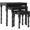 Magdeline 3 Piece Nesting Table Set 2 Magdeline 3 Piece Nesting Table Set -Furniture Store 291147 black wood nesting table signature 01