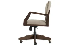 Revis Office Chair -Furniture Store 292521 brown wood office chair side 14
