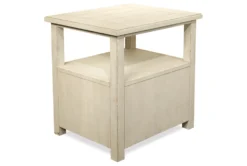 Salinger End Table -Furniture Store 292625 white wood end table back 82