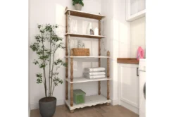 32X75 White Wood Shelving Unit -Furniture Store 293099 white wood bookcase room 90