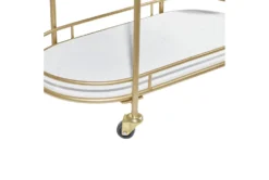 31X34 Gold Iron Bar Cart -Furniture Store 293121 gold multi media bar cart detail 45