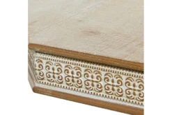 28X30 Brown Wood Accent Table -Furniture Store 293126 brown multi media accent table detail 44