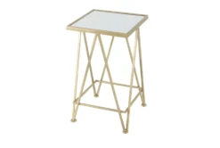 Gold Iron Accent Table Set Of 2 -Furniture Store 293151 gold metal accent table material 76