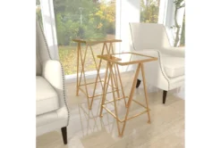 Gold Iron Accent Table Set Of 2 -Furniture Store 293151 gold metal accent table room 88