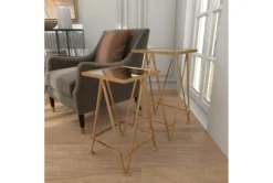 Gold Iron Accent Table Set Of 2 -Furniture Store 293151 gold metal accent table room 91