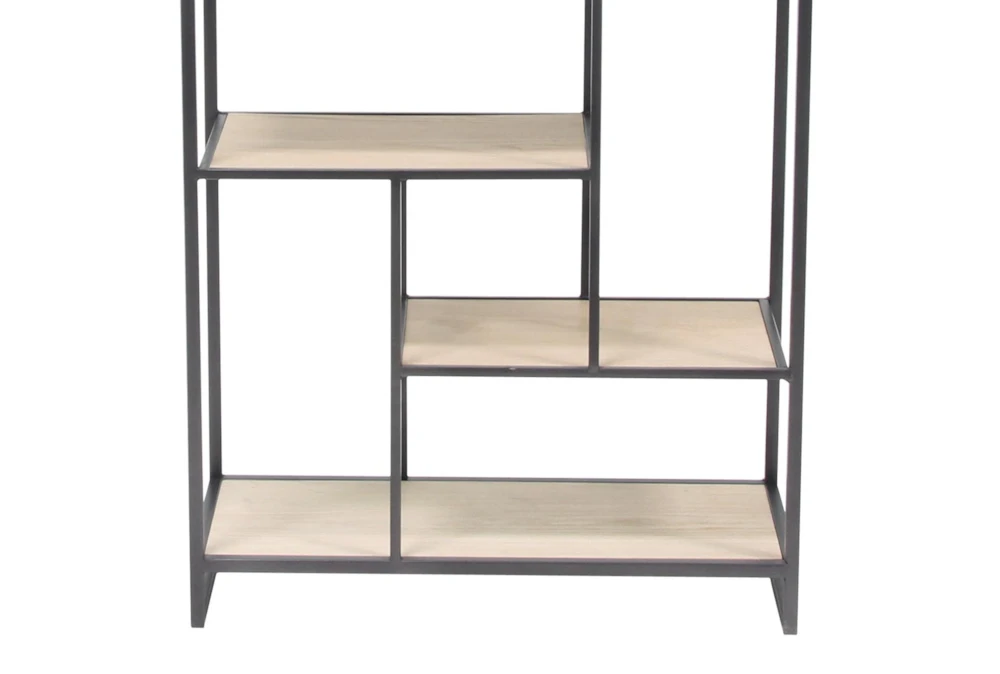 30X64 Brown Wood Shelving Unit 4 30X64 Brown Wood Shelving Unit - Image 2
