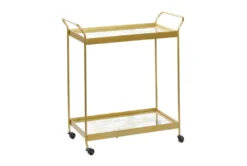 Gold Metal Bar Cart
