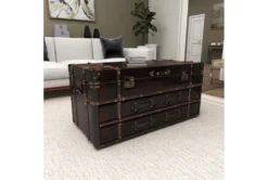 Tobi Trunk Coffee Table With Storage -Furniture Store 293333 brown mdf coffee table room 88