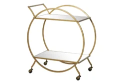 Gold Iron Bar Cart -Furniture Store 293352 gold metal bar cart material 76