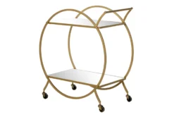 Gold Iron Bar Cart -Furniture Store 293352 gold multi media bar cart back 82